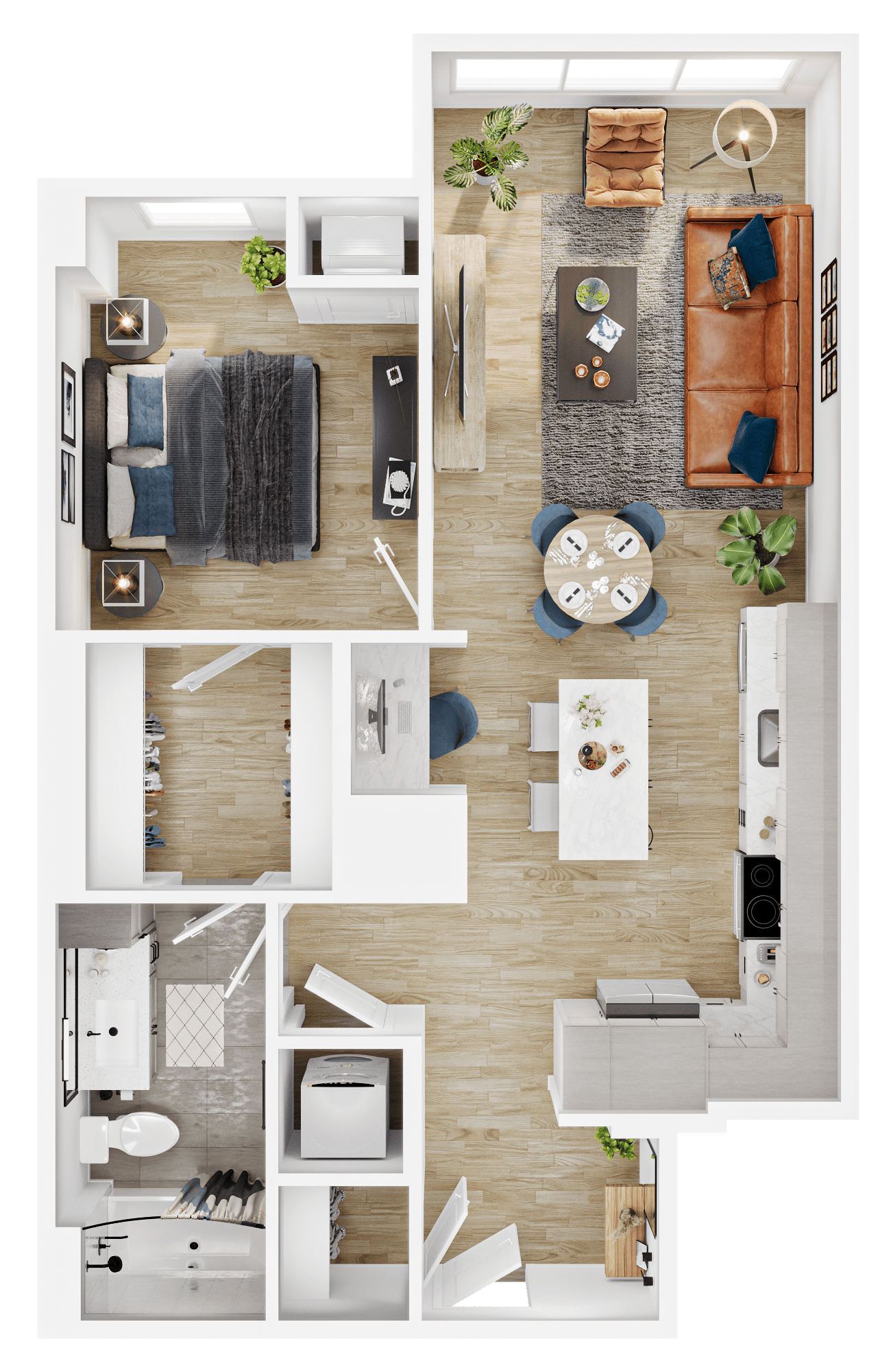 Floor plan layout diagram for A19